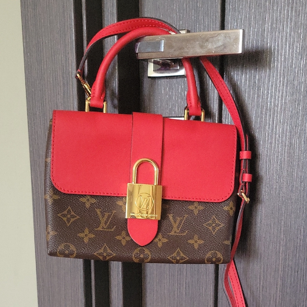 Louis Vuitton Locky BB Mini Bag In Red and Brown Mini Bag with Monogram